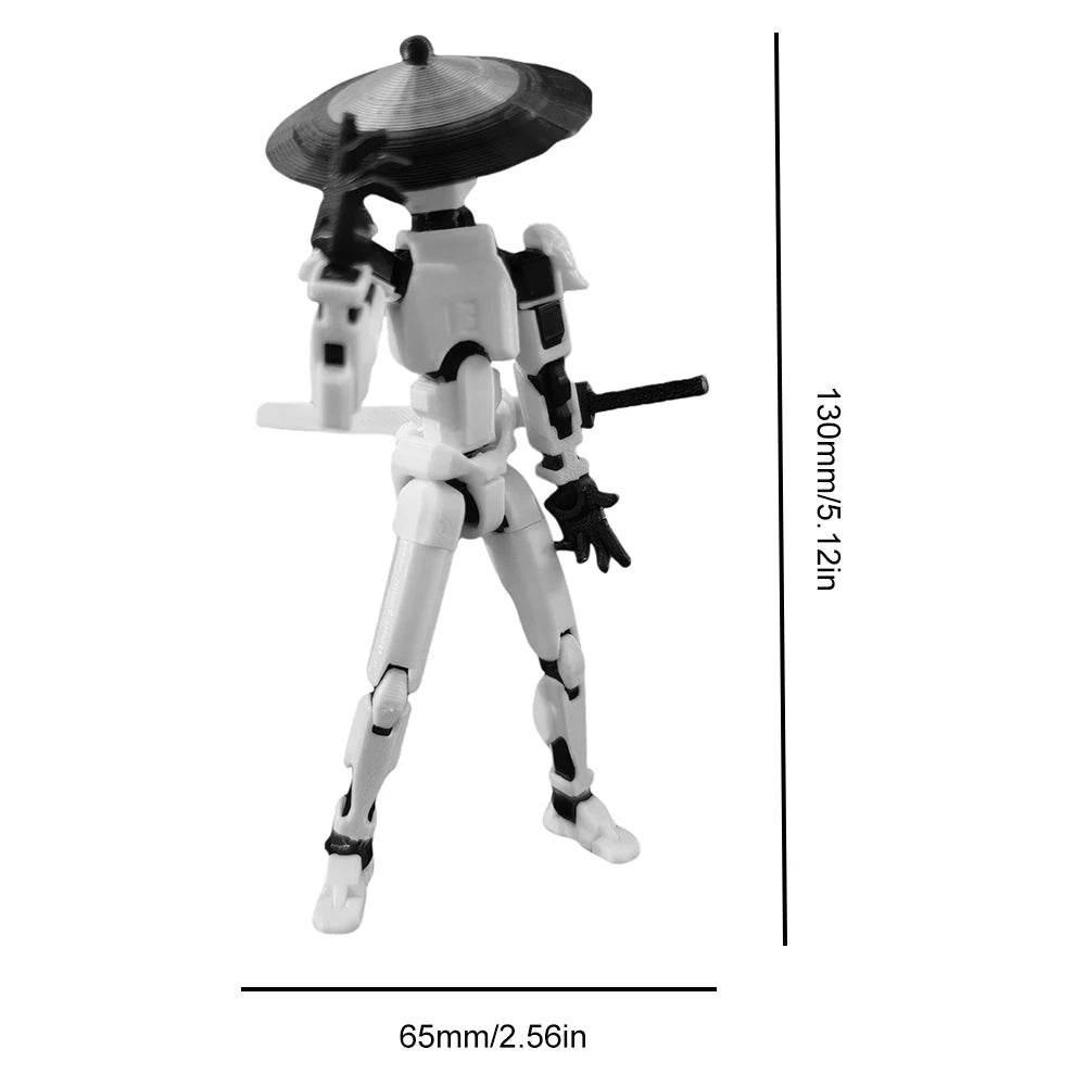 13 3D Printed Action Figure with Multiple Accessories Toys - ToylandEU