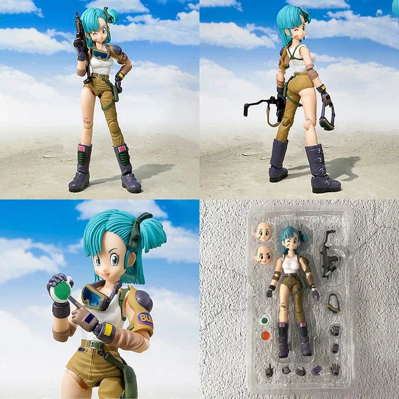 13.5cm Anime Dragon Ball Figures Bulma Goku Action Figure Toys - ToylandEU