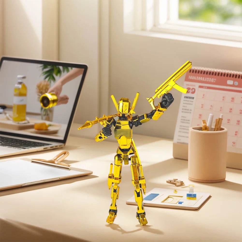 13 Action Figure Titan Multi-Jointed Movable Shapeshift Robot T13 Mannequin Character and Dog Toys Gifts for Kids - ToylandEU
