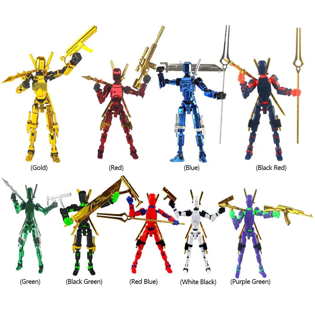 13 Action Figure Titan Multi-Jointed Movable Shapeshift Robot T13 Mannequin Character and Dog Toys Gifts for Kids - ToylandEU