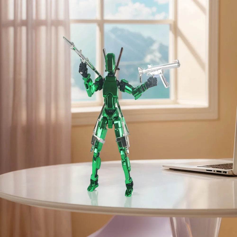 13 Action Figure Titan Multi-Jointed Movable Shapeshift Robot T13 Mannequin Character and Dog Toys Gifts for Kids - ToylandEU