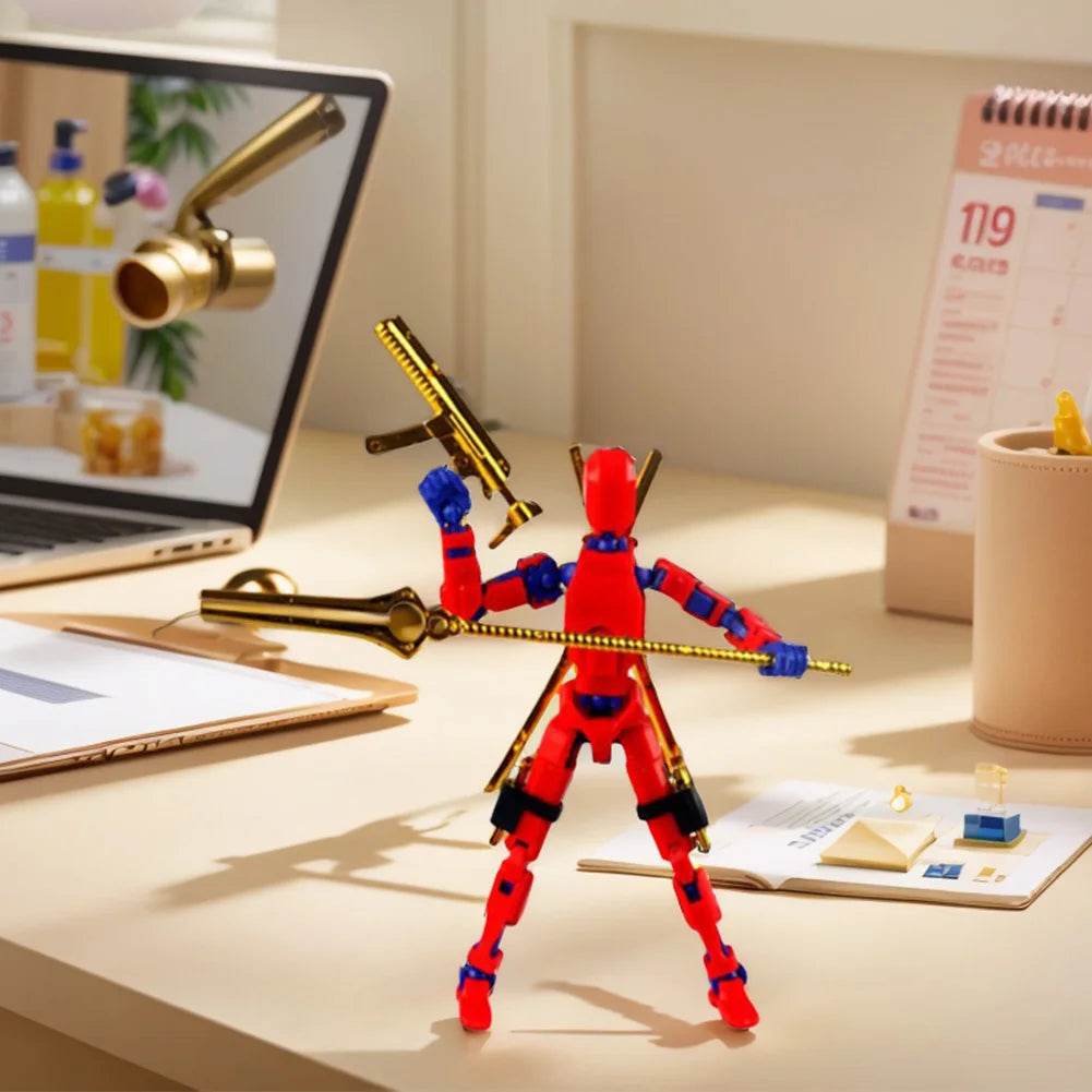 13 Action Figure Titan Multi-Jointed Movable Shapeshift Robot T13 Mannequin Character and Dog Toys Gifts for Kids - ToylandEU
