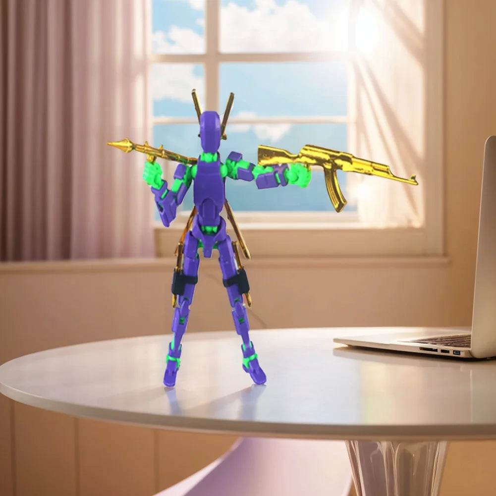 13 Action Figure Titan Multi-Jointed Movable Shapeshift Robot T13 Mannequin Character and Dog Toys Gifts for Kids - ToylandEU