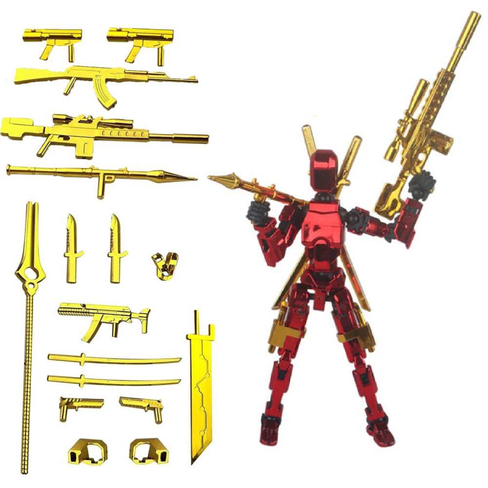 13 Action Figure Titan Multi-Jointed Movable Shapeshift Robot T13 Mannequin Character and Dog Toys Gifts for Kids - ToylandEU