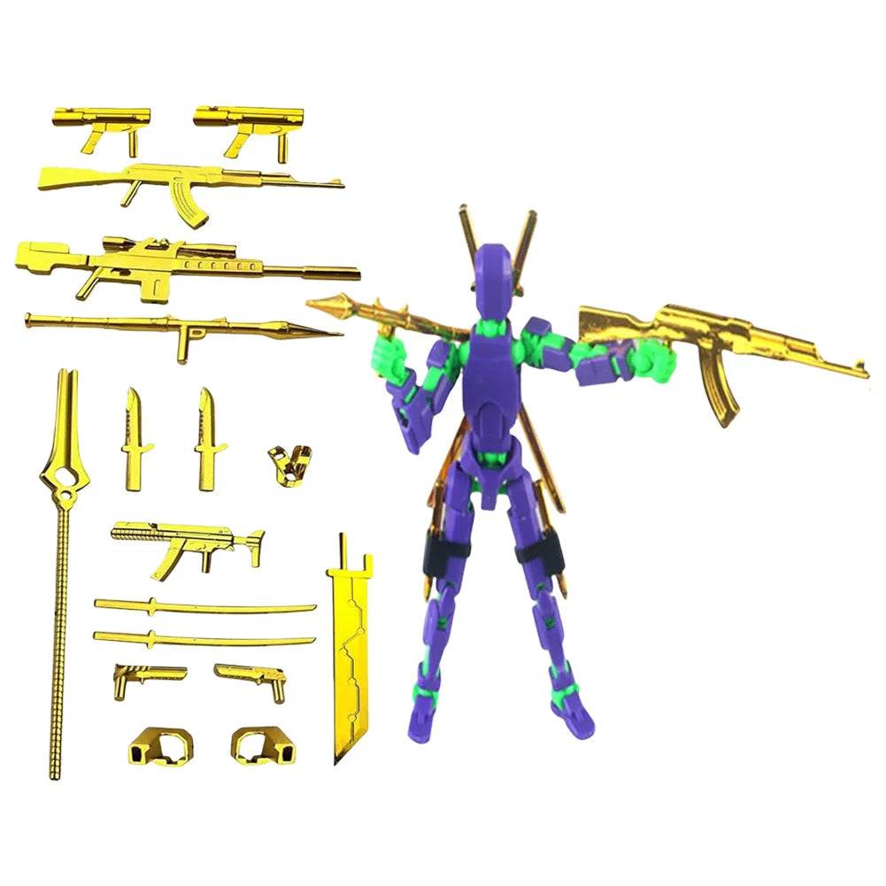 13 Action Figure Titan Multi-Jointed Movable Shapeshift Robot T13 Mannequin Character and Dog Toys Gifts for Kids - ToylandEU