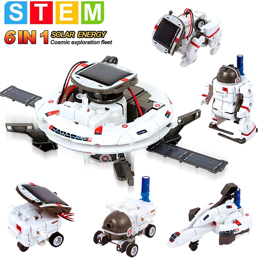 Solar Robot Kits for STEM Learning and Educational Toys