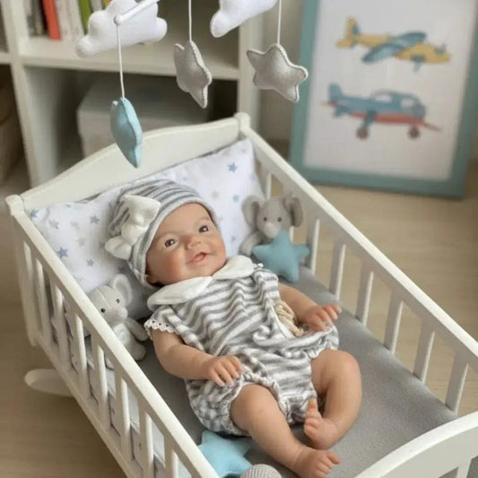  13 Inch Open Mouth Silicone Reborn Boy Doll Painted -  ToylandEU™