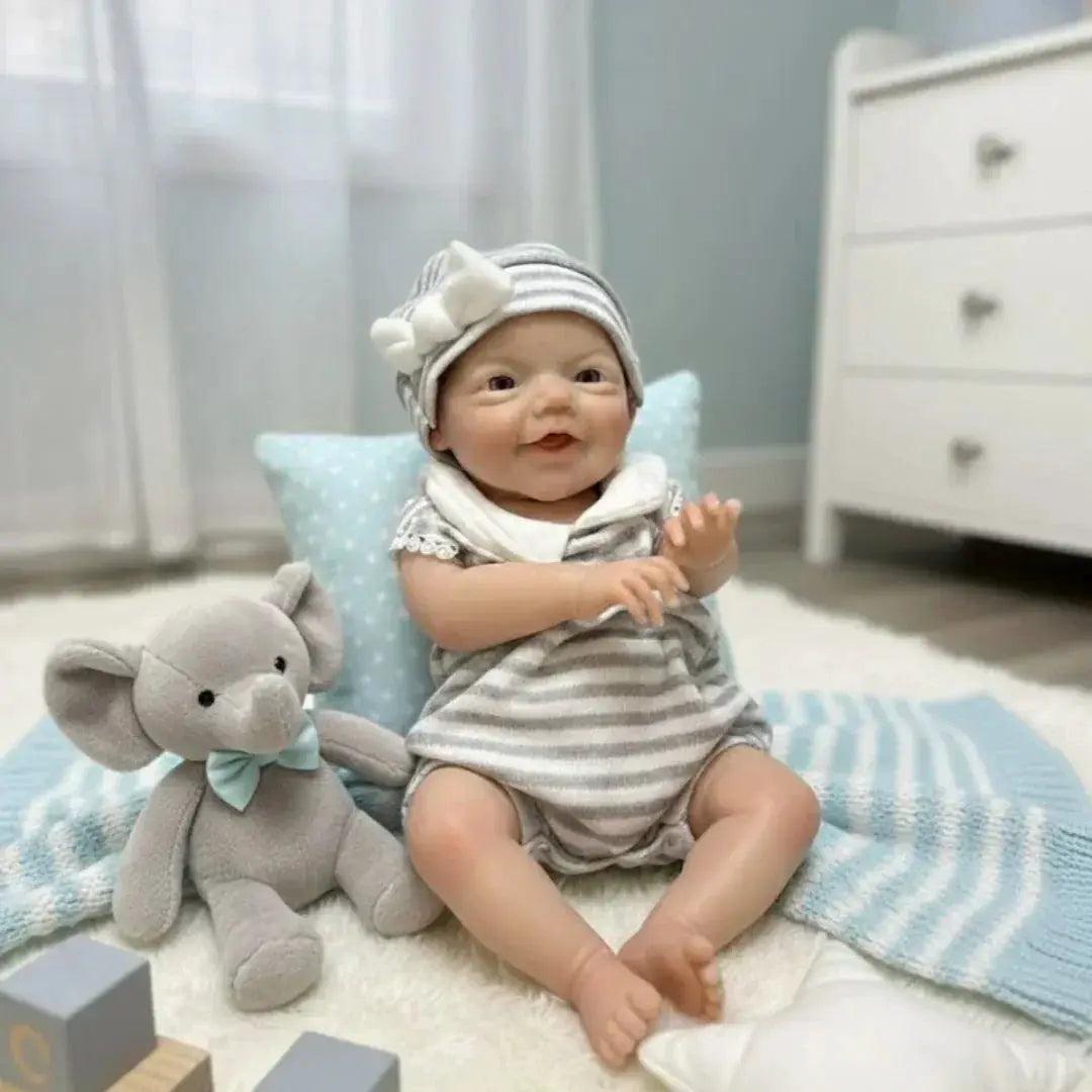  13 Inch Open Mouth Silicone Reborn Boy Doll Painted -  ToylandEU™