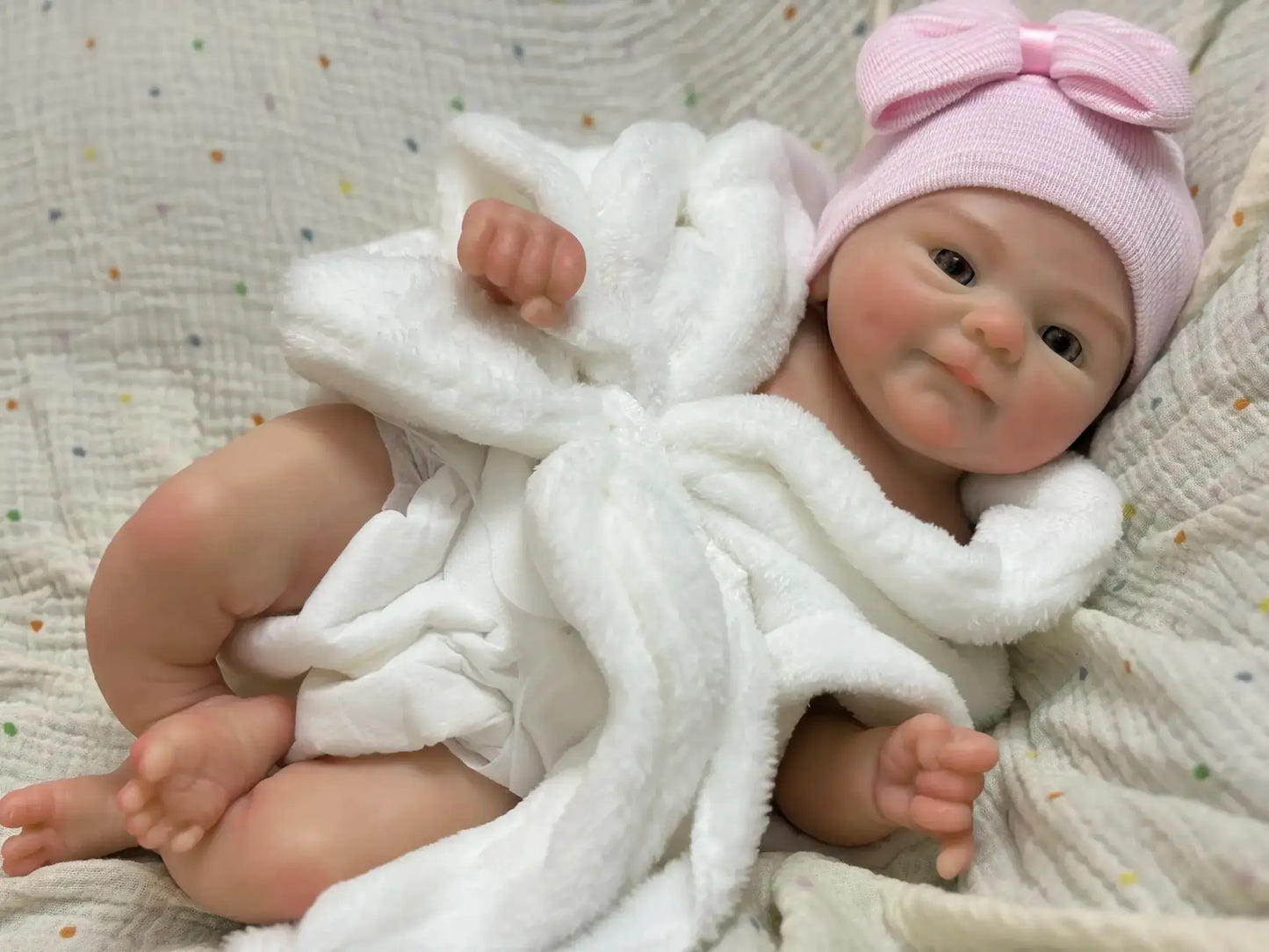 13 Inch Open Mouth Silicone Reborn Doll With Painted Skin - ToylandEU