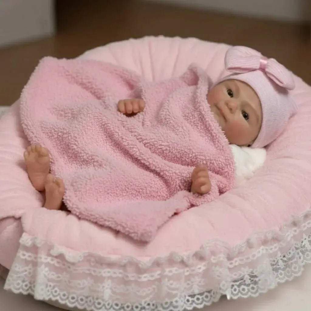 13 Inch Open Mouth Silicone Reborn Doll With Painted Skin - ToylandEU