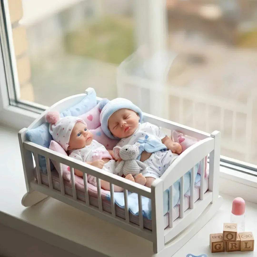 13 Inch Open Mouth Silicone Reborn Dolls Soft Touch Washable - ToylandEU
