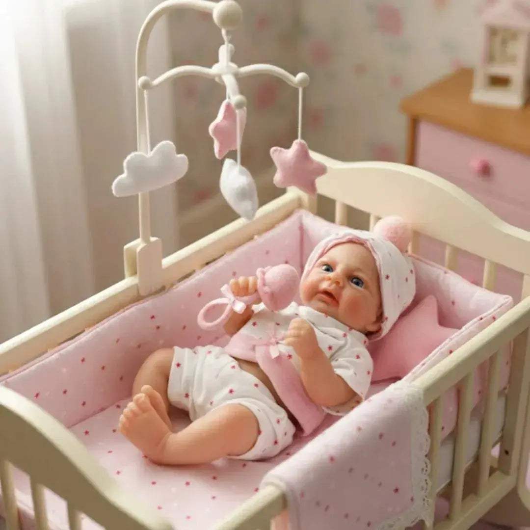 13 Inch Open Mouth Silicone Reborn Dolls Soft Touch Washable - ToylandEU