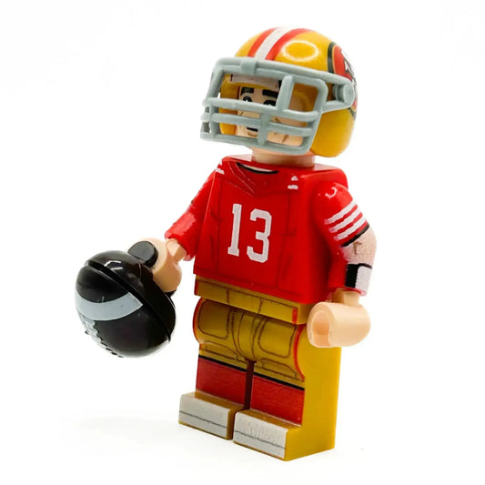 LEGO Minifigure NFL QB San Francisco With Custom Helmet - ToylandEU