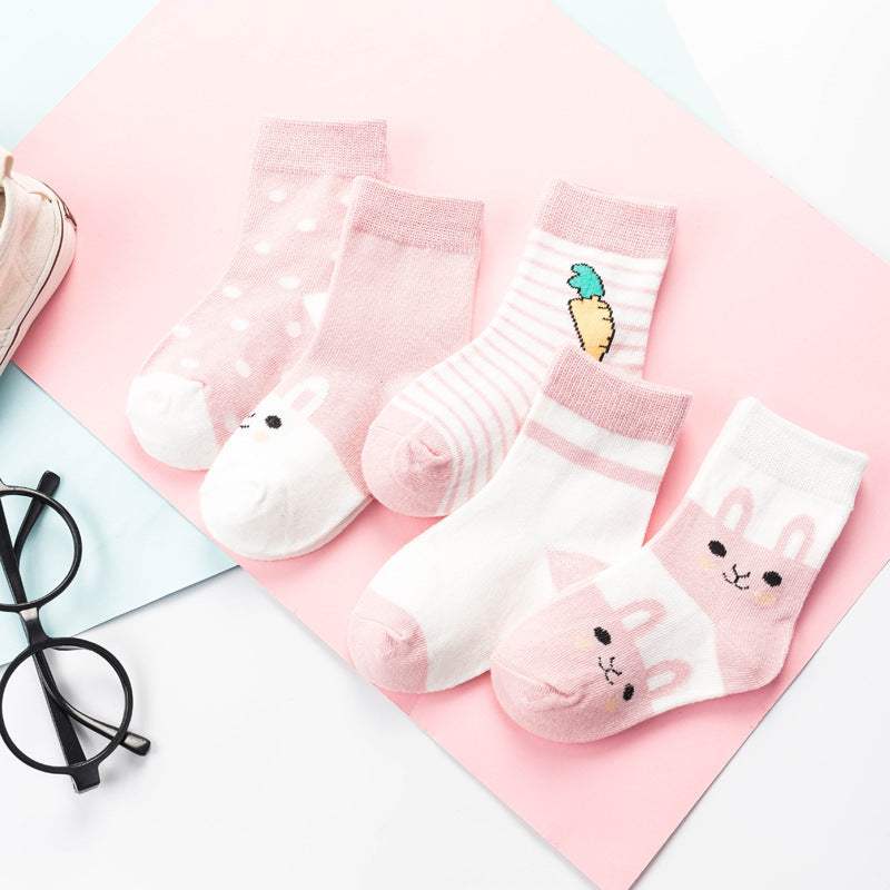 Baby Cartoon Combed Cotton Socks And Stockings | Jacquard