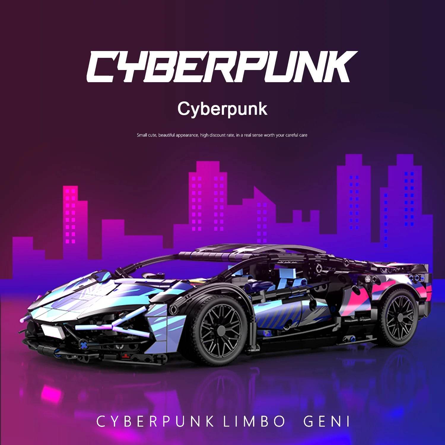 1314PCS Technical 1:14 Hypercar Racing Car Building Blocks - ToylandEU