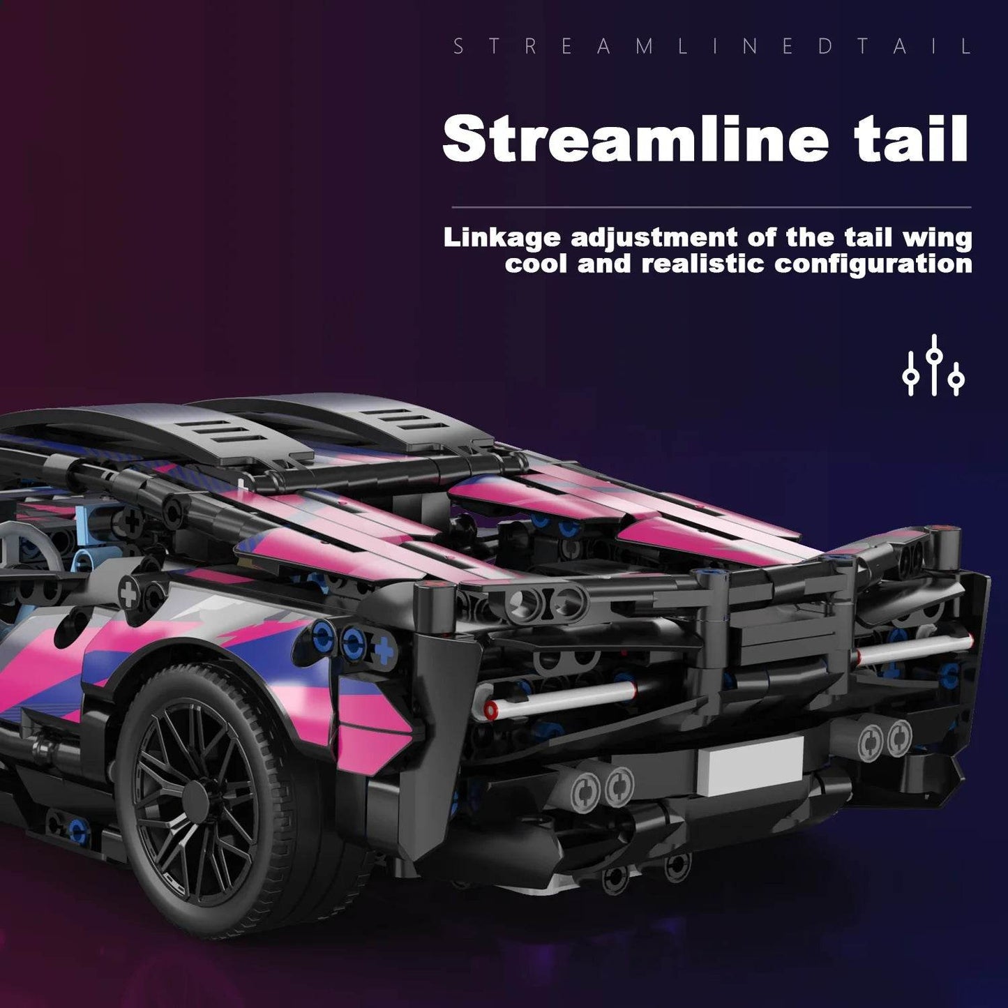 1314PCS Technical 1:14 Hypercar Racing Car Building Blocks - ToylandEU