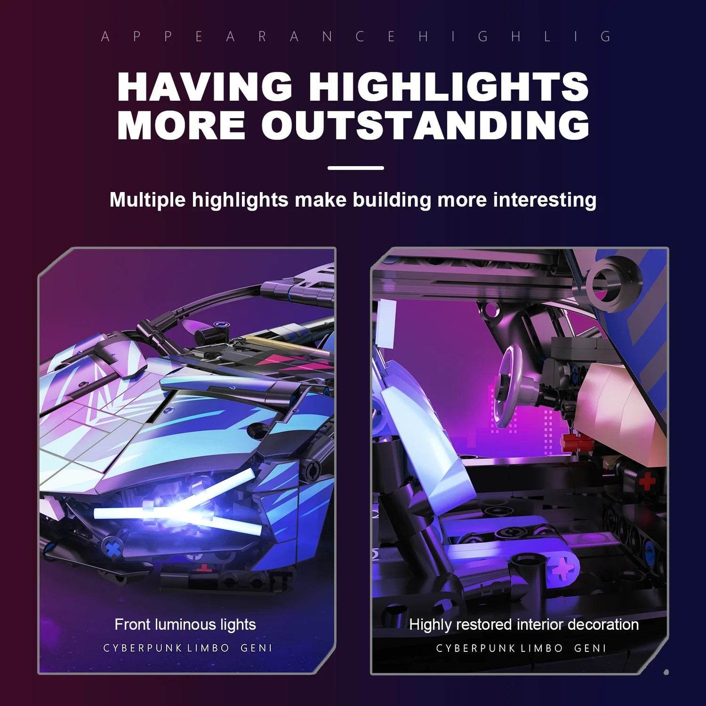 1314PCS Technical 1:14 Hypercar Racing Car Building Blocks - ToylandEU