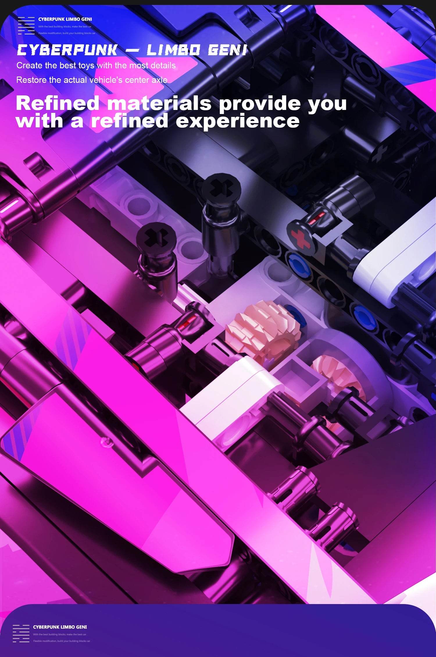 1314PCS Technical 1:14 Hypercar Racing Car Building Blocks - ToylandEU