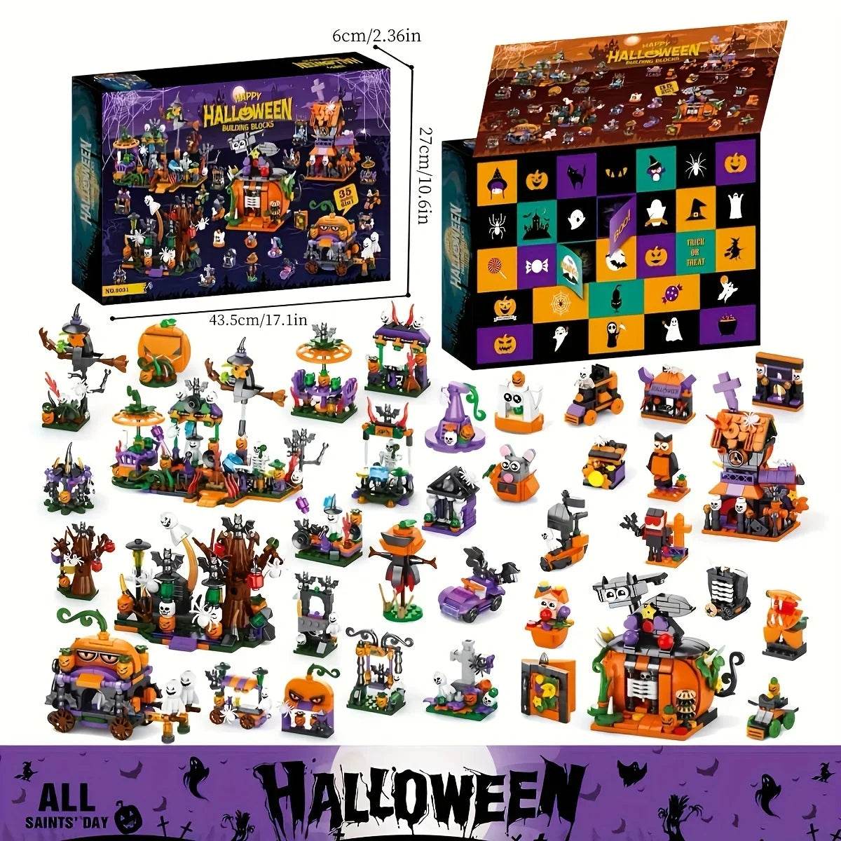 1328PCS Halloween Street Party Building Blocks Diy Toys - ToylandEU