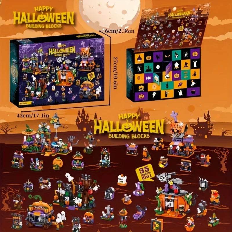 1328PCS Halloween Street Party Building Blocks Diy Toys - ToylandEU
