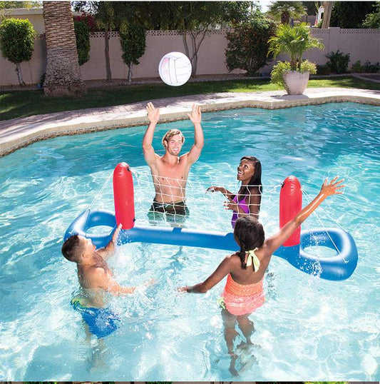 Giant Inflatable Pool Volleyball And Football Game | Includes Ball