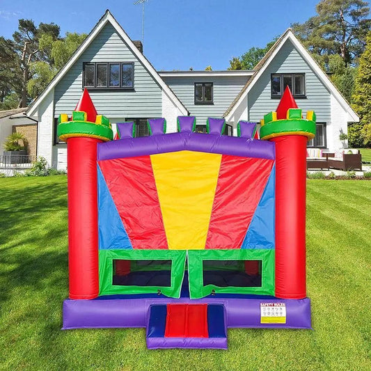  13FT-4m Rainbow Bouncy Castle Play Yard Inflatable Bouncer -  ToylandEU™