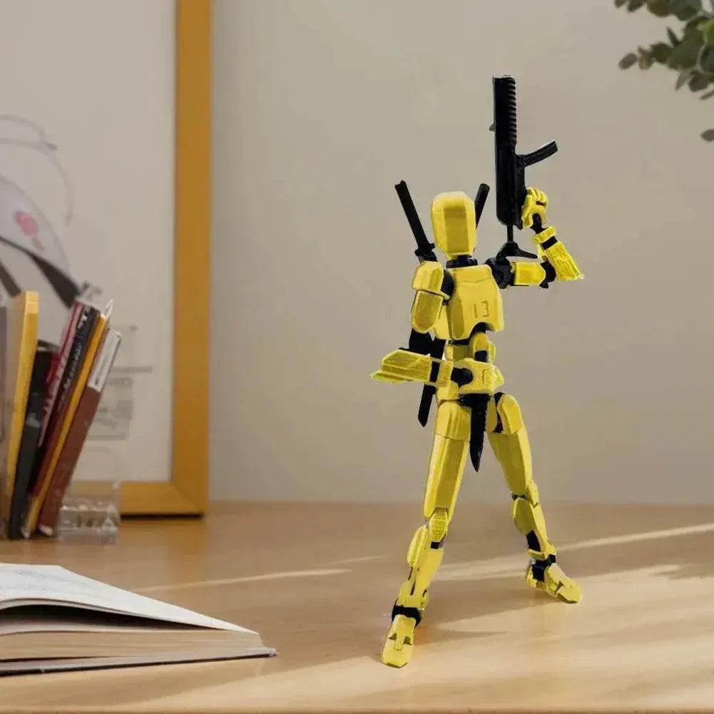  13cm Robot Action Figure with Multiple Accessories Multi-Jointed Mechanical Movable Toy Desk Decoration Gift for Him -  ToylandEU™