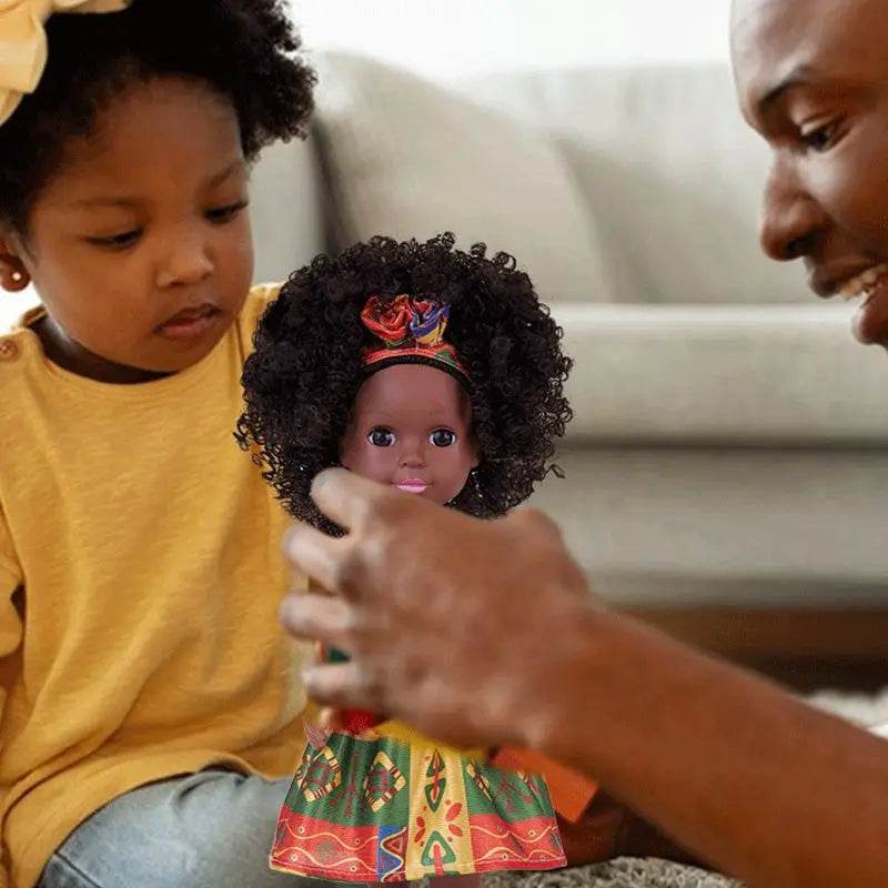 14 Inch African Dolls Realistic Movable Black Girls Toy Fashion Dresses Cute Best Gifts For Children - ToylandEU