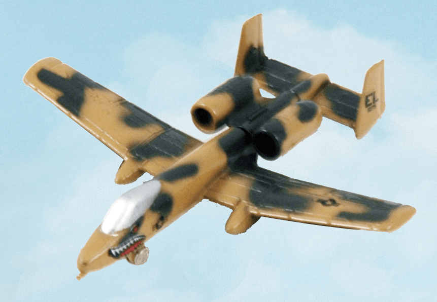 Hot Wings A10 Jet | Connectable Runway | Collector Card | For Young Flyers