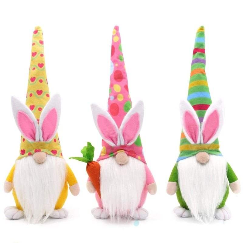 Easter Faceless Dwarf Doll Holding Carrot | Easter Decoration | Doll