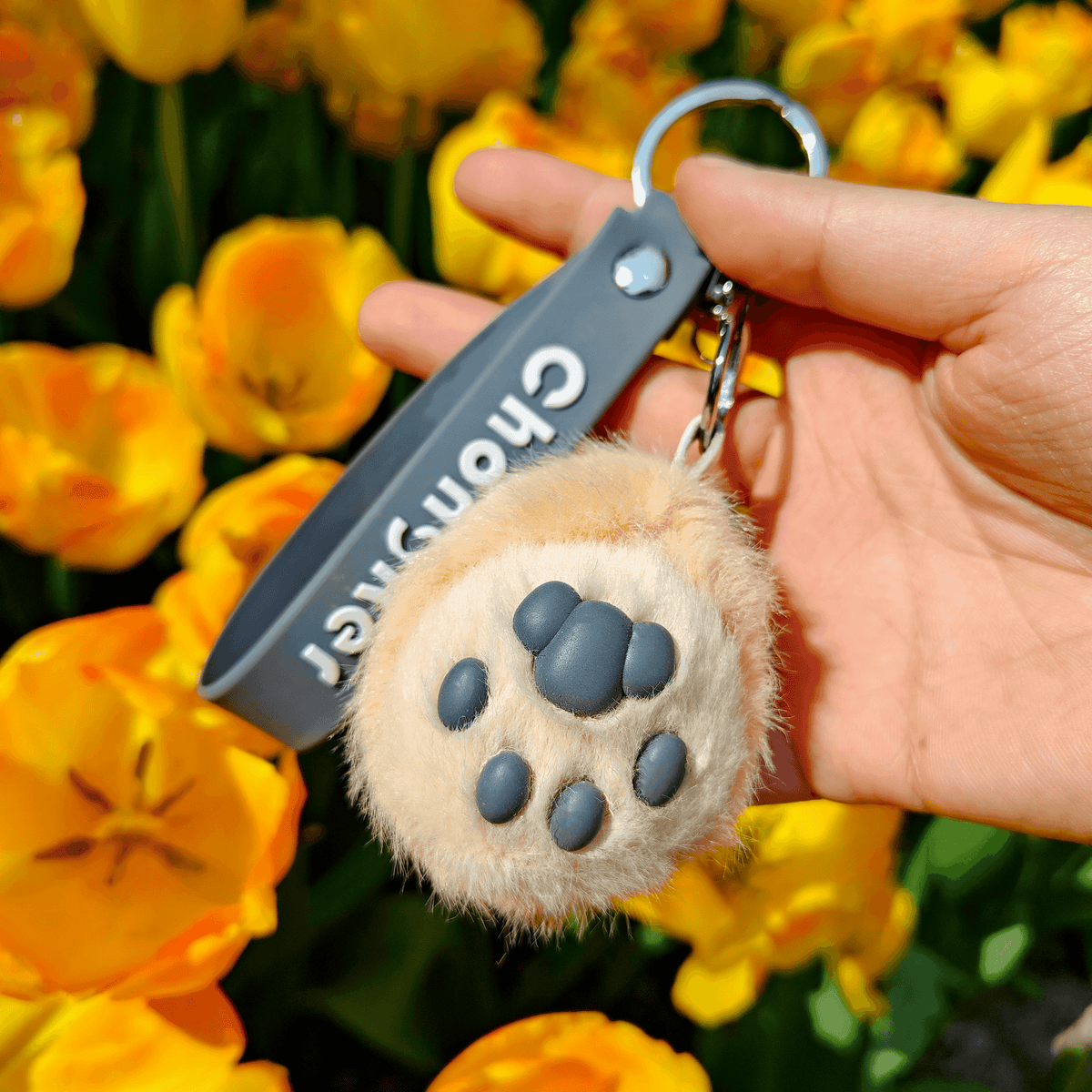 Cat Paw Keychain | Plush Soft Body | Silicone Bean Filling | Two Color Sets