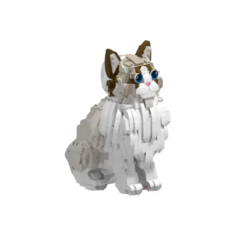 1438 Piece Jumbo Cat Building Set Creative Animal Model Kit - ToylandEU