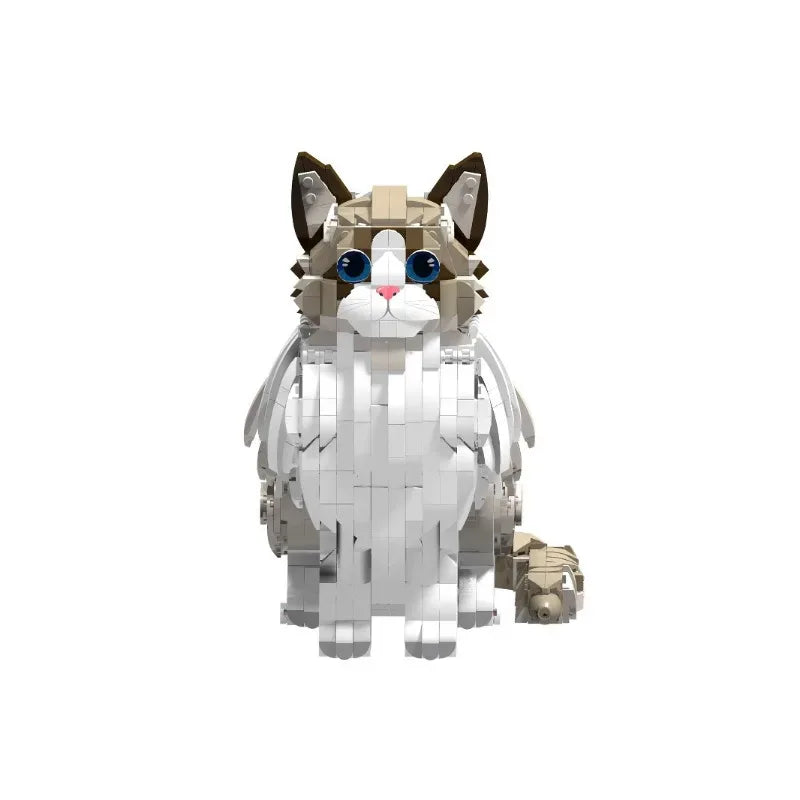 1438 Piece Jumbo Cat Building Set Creative Animal Model Kit - ToylandEU