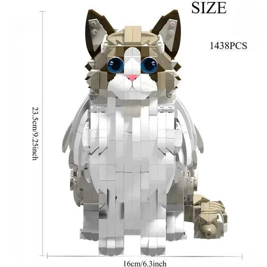  1438 Piece Jumbo Cat Building Set Lego Compatible Creative -  ToylandEU™
