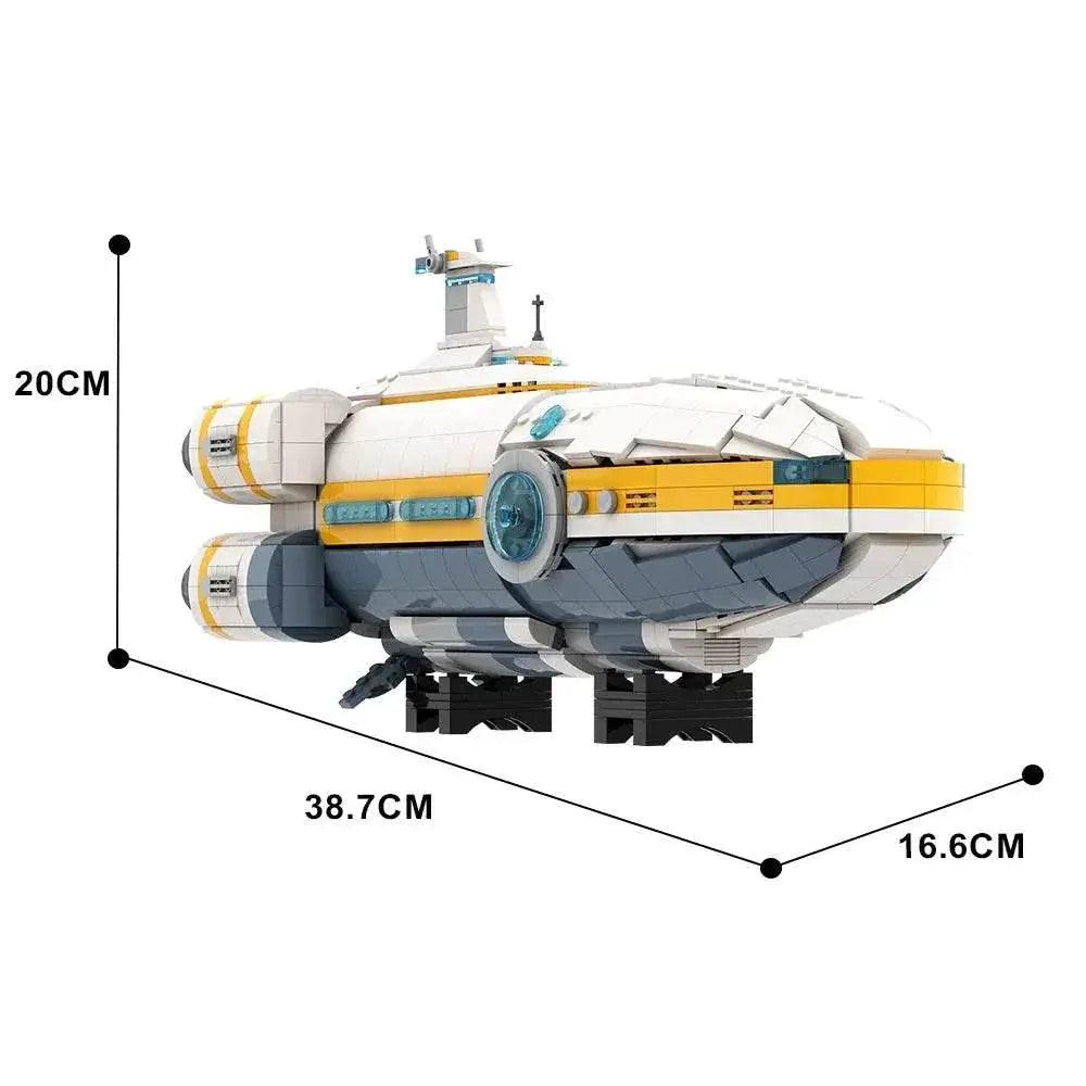  1438PCS MOC Deep Sea Subnautica Sailing Warship Model Bricks Building Bricks MOC -  ToylandEU™