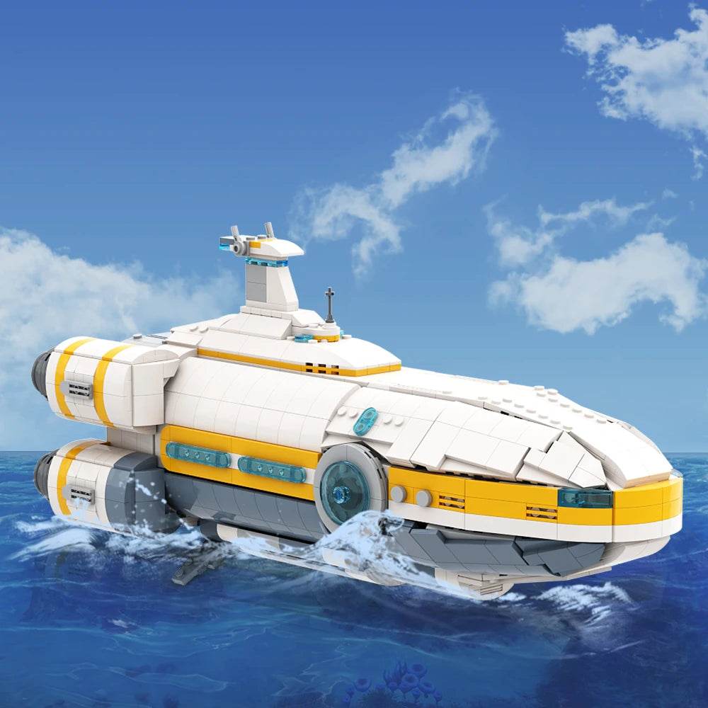 1438PCS MOC Deep Sea Subnautica Sailing Warship Model Toys Building Bricks MOC - ToylandEU