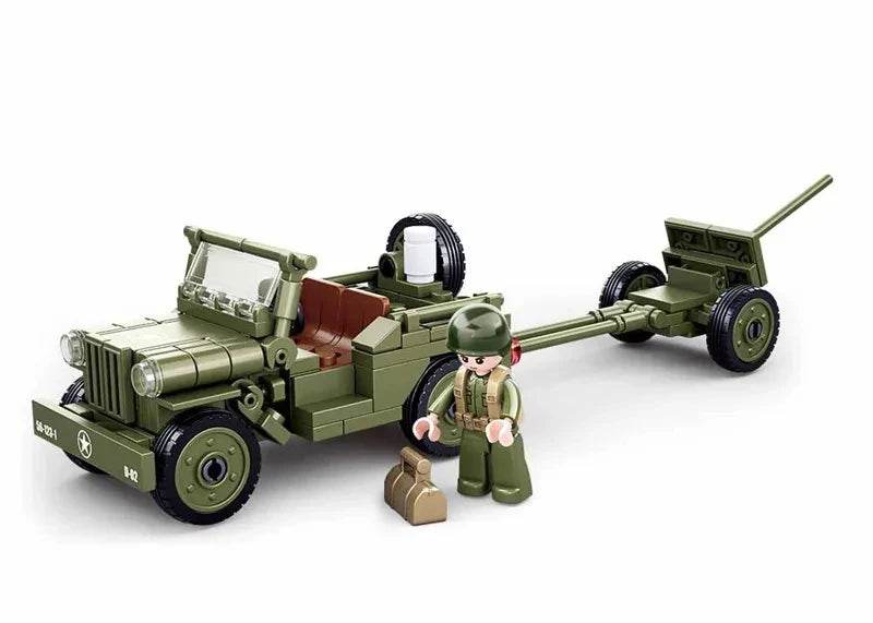 143PCS Military Vehicle WW2 Normandy Landing WILLYS Car Set - ToylandEU