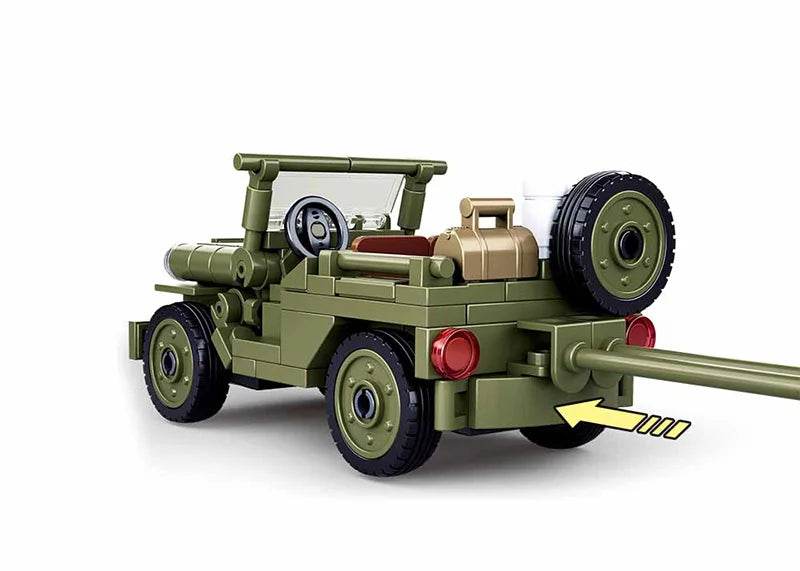 143Pcs Military Vehicle WW2 Normandy Landing WILLYS Car Set - ToylandEU