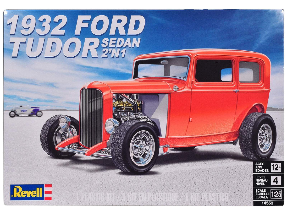 Level 4 Model Kit 1932 Ford Tudor Sedan 2-in-1 Kit | 1/25 Plastic Model Kit | Revell | Collector Quality