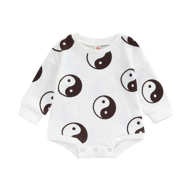 Baby Knitted Long-Sleeve One-Piece Suit | Cotton | Baby & Children's One-Pieces