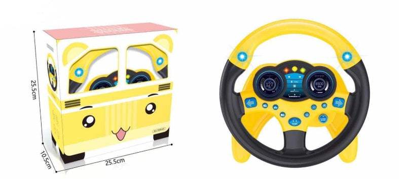 Co-Pilot Simulation Steering Wheel Toy | Pretend Play