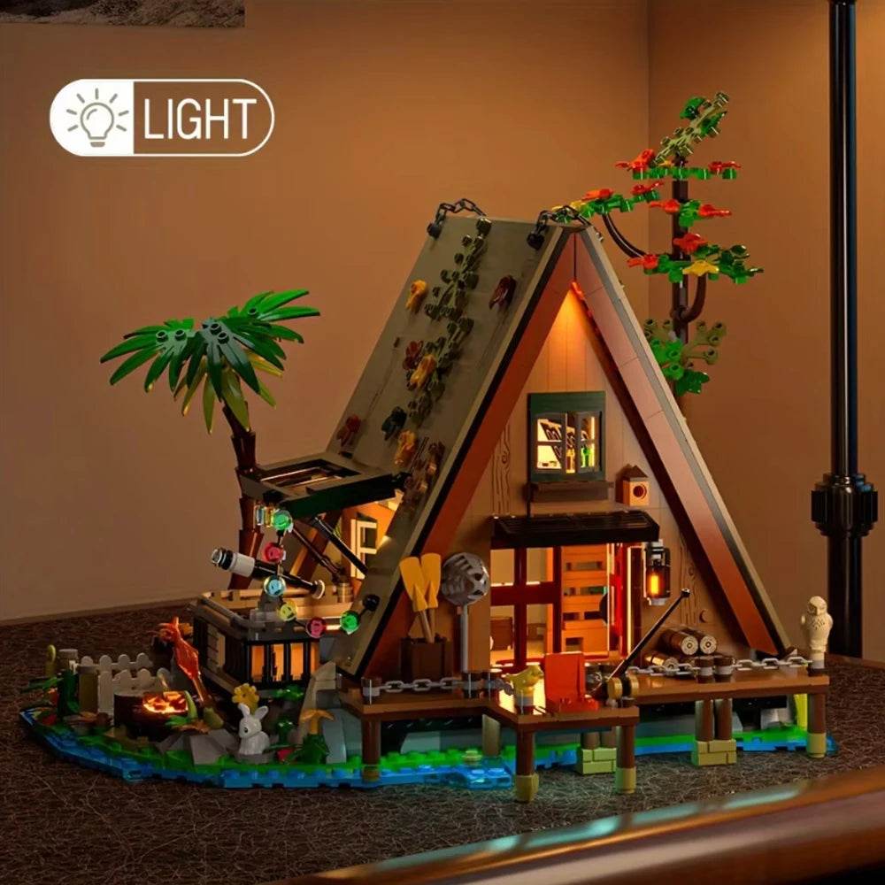 1486PCS Forest House Building Blocks with LED Light Set - ToylandEU