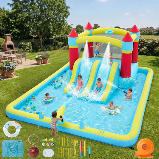  14ft Inflatable Bounce House Slide And Water Park -  ToylandEU™
