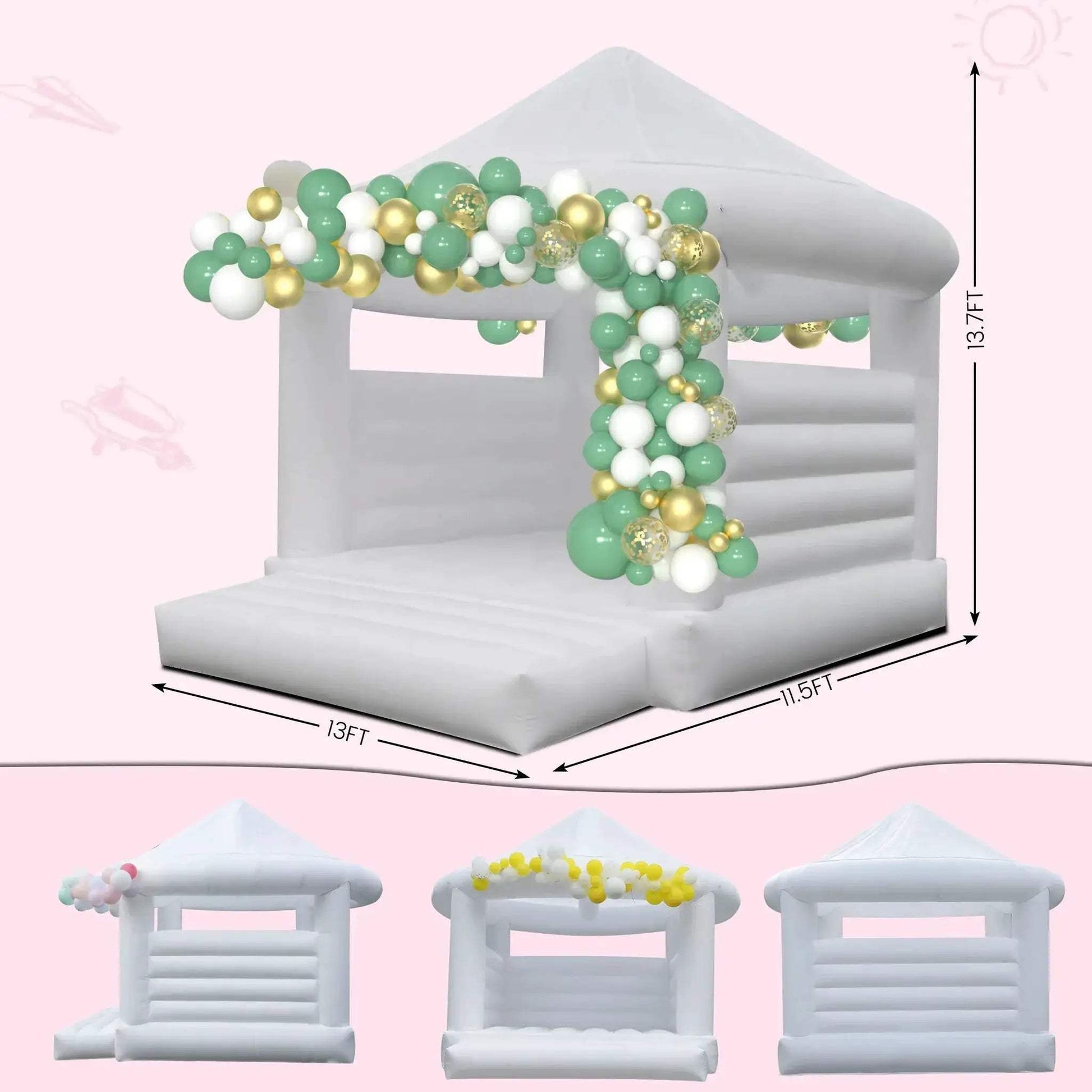 14ft Inflatable Trampoline Castle for Kids Commercial Grade - ToylandEU