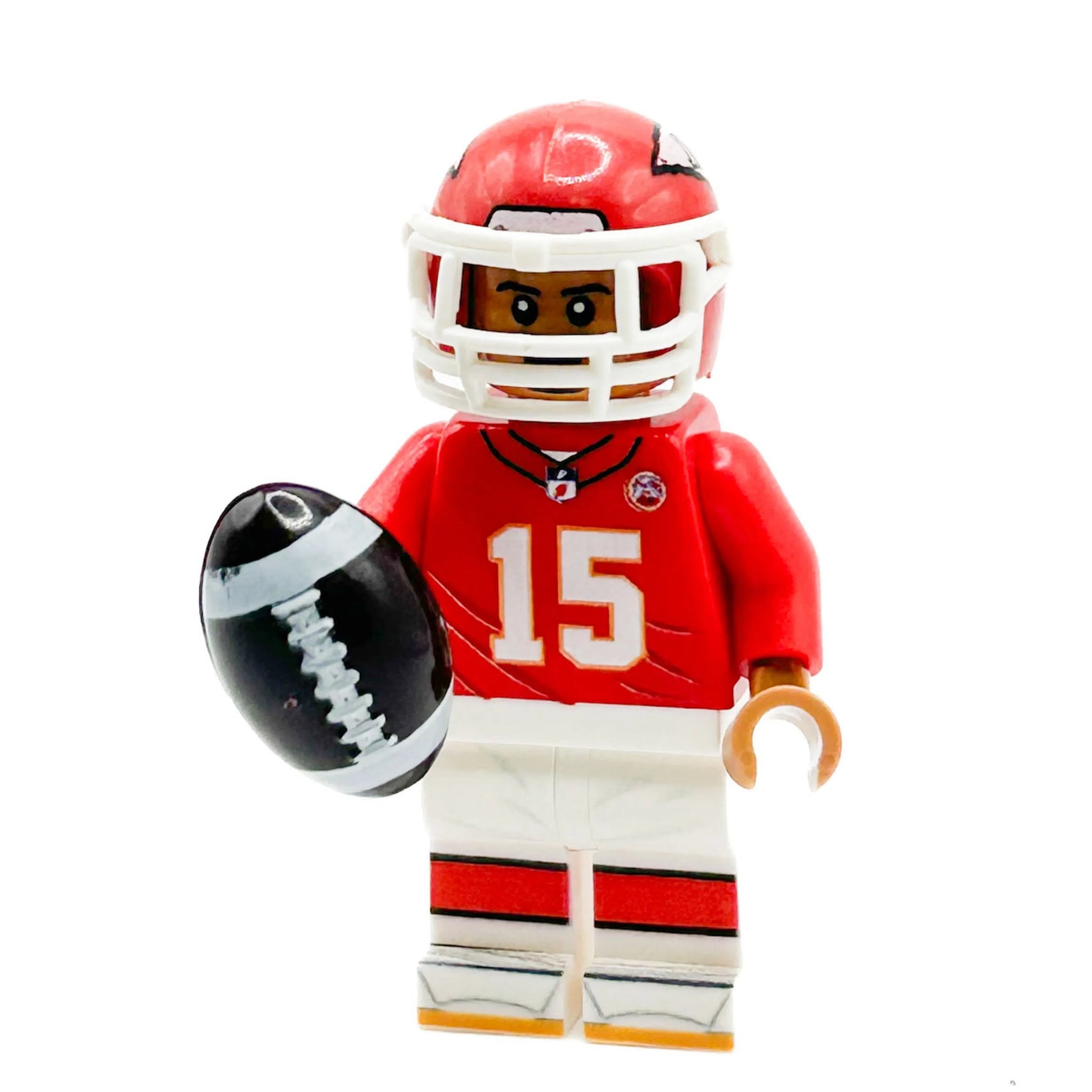 #15 Chiefs Football Player Minifig made using LEGO parts - B3 Customs - ToylandEU