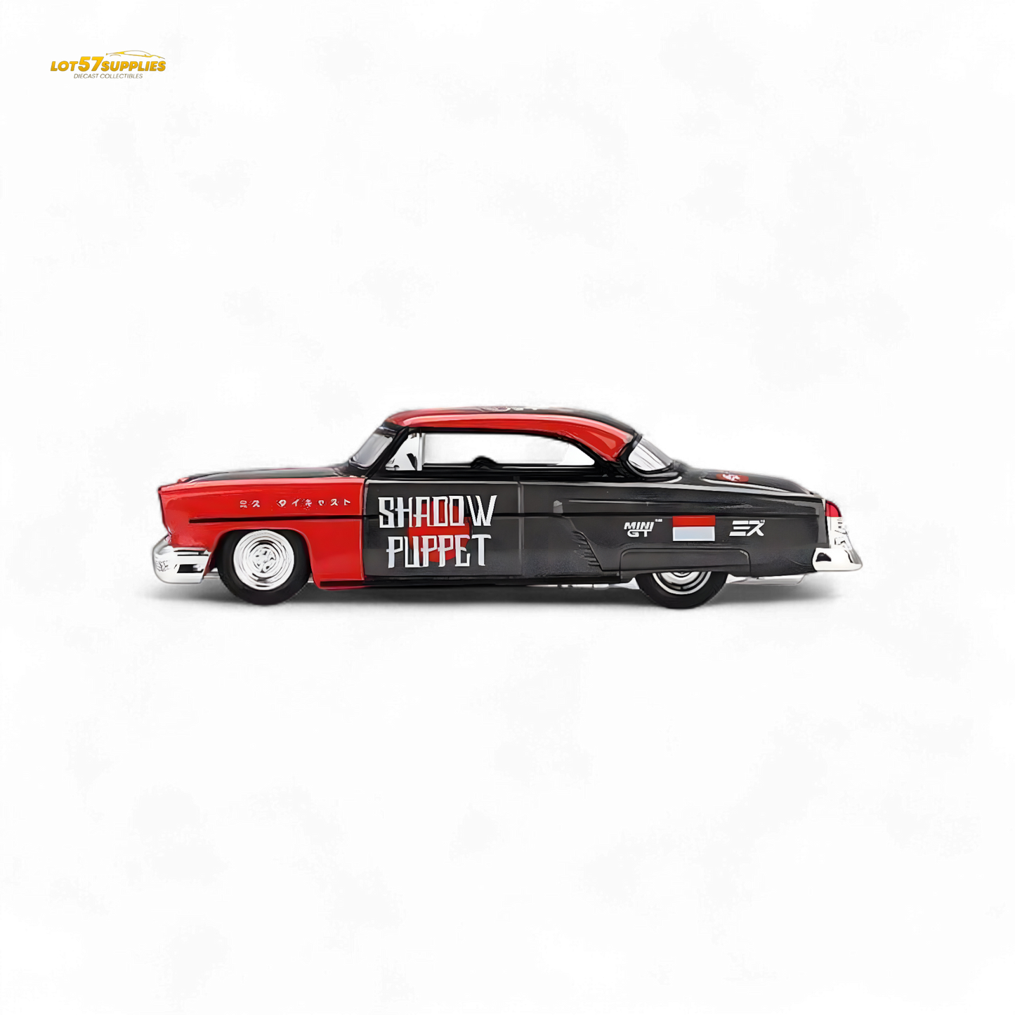 Diecast Mini-GT 1954 Lincoln Capri Hot Rod SHADOW PUPPET #874 1:64 MGT00874