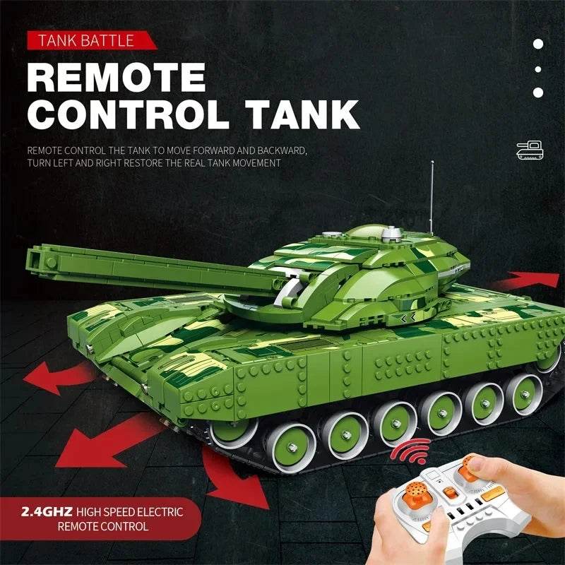 1516PCS Military Tank Building Blocks for Kids Remote Control - ToylandEU