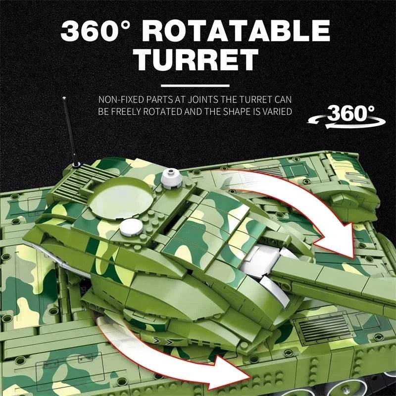 1516PCS Military Tank Building Blocks for Kids Remote Control - ToylandEU