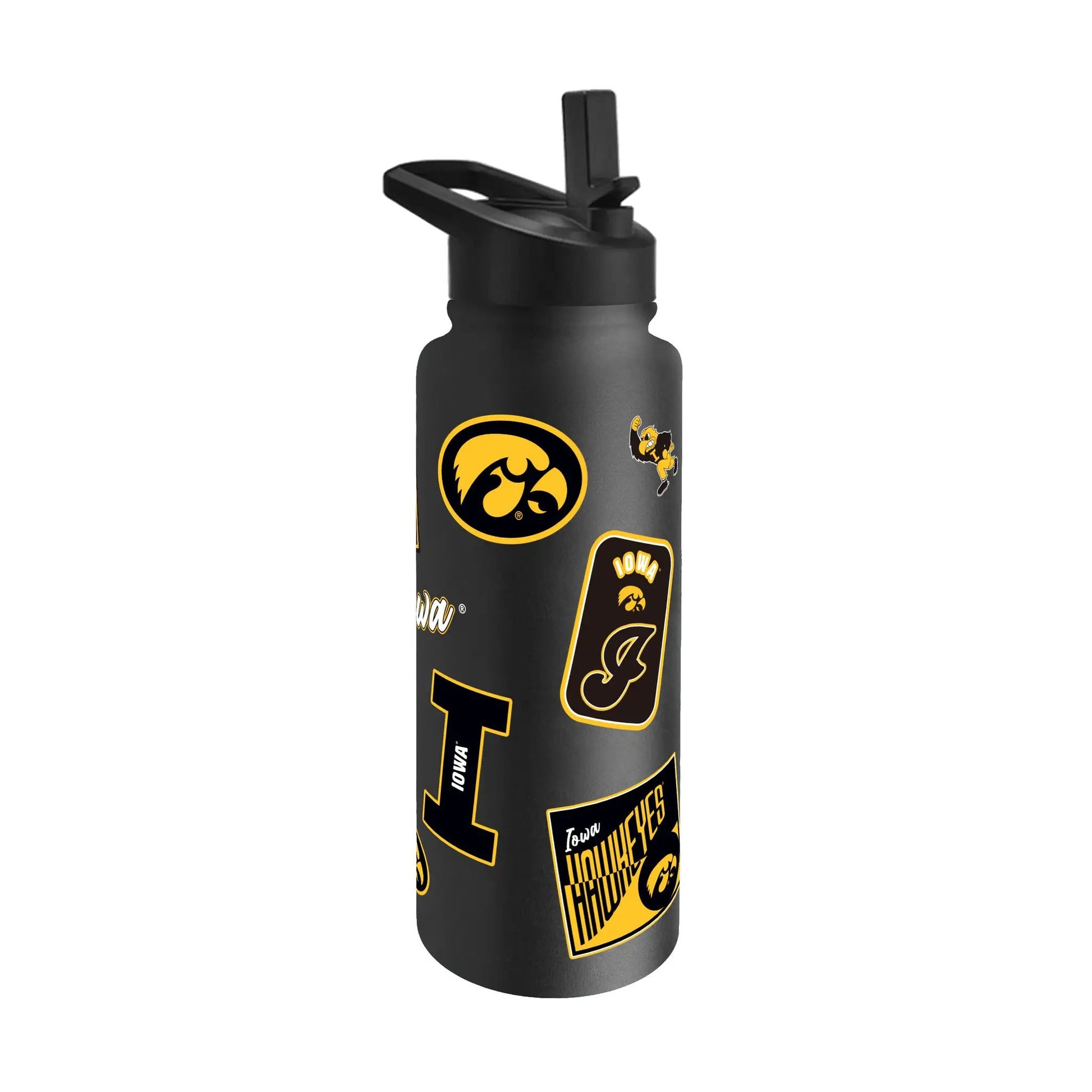 Iowa Hawkeyes Quencher Bottle 34oz Stainless Steel Dreamweave