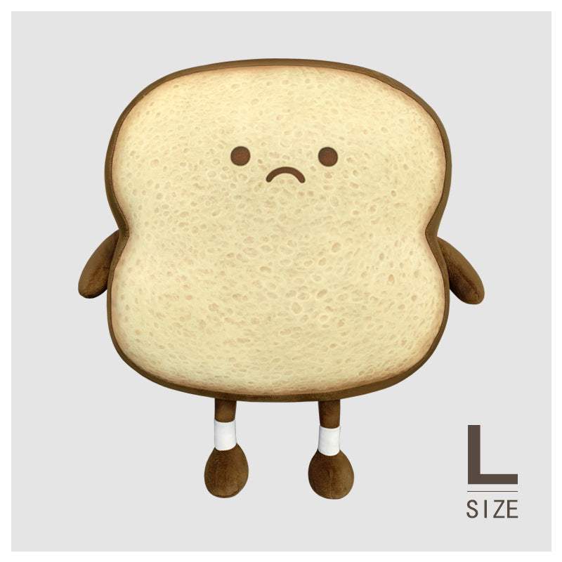 Toast Bread Plush Pillow | Short Plush, Roasted Style